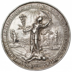 Niemcy medal rozpoczęcie rokowań pokojowych 1644 Sebastian Dadler