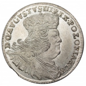 Augustus III 2 złote (8 groats) 1753