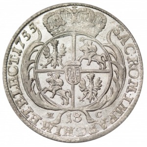 Augustus III ort 1755