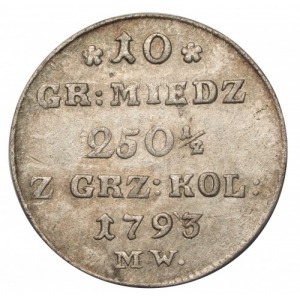 Stanisław Augustus Poniatowski 10 groats 1793 MW