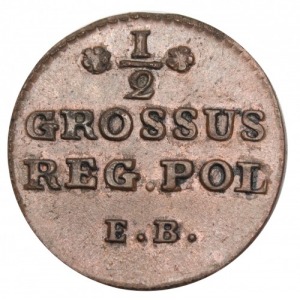Stanisław Augustus Poniatowski 1/2 groat 1782 EB