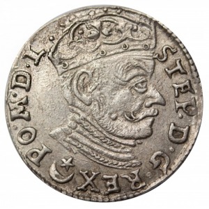 Stephen Bathory lithuanian 3 groats 1582