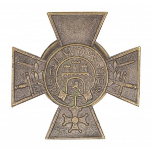 Krzyż Obrony Lwowa z orderem Virtuti Militari i mieczami