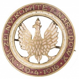 Memorial badge of the Congress of District National Committees 1916