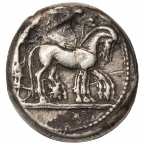 Grecja Sycylia Syrakuzy AR-tetradrachma 485-479 p.n.e.