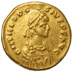 Theodosius I AN-tremissis 379-395 AD