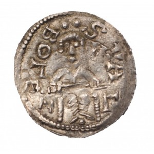 Bolesław IV Kędzierzawy 1146-1173 denar z lat 1146-1157