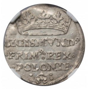 Sigismund I the Old crown groat 1526 NGC AU58