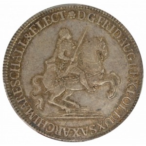Augustus III 1/2 thaler vicariate 1742 PCGS AU55