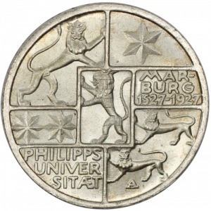 Republika Weimarska 3 marki 1927 Berlin