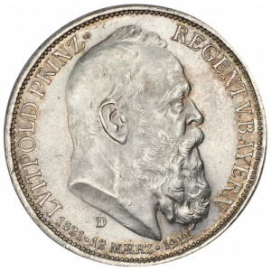 Bavaria Regent Luitpold 3 mark 1911