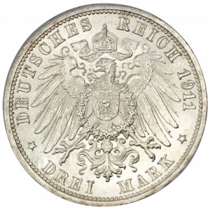Wirttembergia 3 marki 1911 Stuttgart