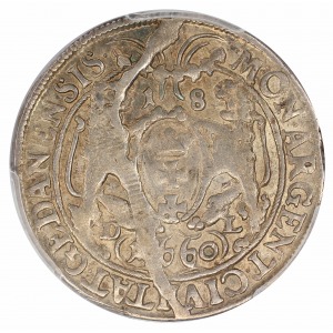 John II Casimir ort (1/4 thaler) 1660 DL Gdańsk (Danzig) PCGS AU55