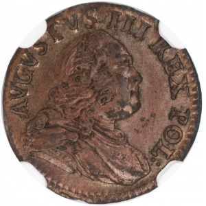 Augustus III solidus 1749 NGC AU58 BN