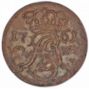 Augustus III solidus Elbing 1761