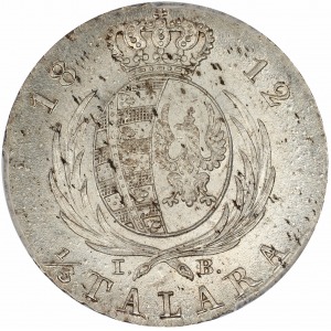 Księstwo Warszawskie 1/3 talara 1812 I.B. PCGS MS 62