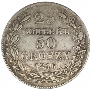 Poland (Russia) 50 groszy (25 kopeks) 1846
