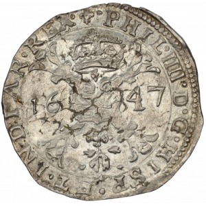 Philip IV thaler 1647 Flanders