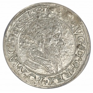 Sigismundus II August 4 groats 1565 PCGS UNC Details