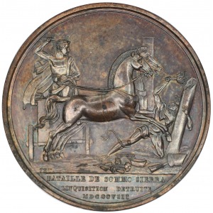 Francja Napoleon medal 1808 Bitwa pod Somosierrą