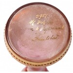 Karlsbad, wazon szklany szkło rubinowe historyzm 1880-1890
