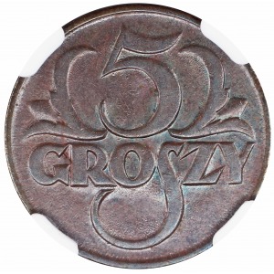 5 grosz 1925 NGC MS 62 BN