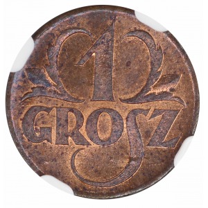 1 grosz 1923 NGC MS 63 RB