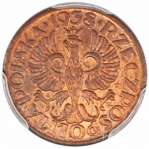 Groschen 1938 PCGS MS 65 RB