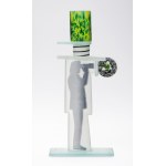 Pati Dubiel ( b.1977), Monogreen&amp;Monogred glass candle holders, 2020