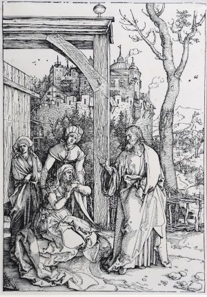 Albrecht DÜRER, POŻEGNANIE JEZUSA Z MATKĄ Z CYKLU ŻYCIE MARII, 1504