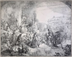 Jan Piotr NORBLIN DE LA GOURDAINE, KAZANIE ŚW. JANA CHRZCICIELA WG REMBRANDTA, 1808
