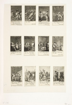 Daniel CHODOWIECKI, 12 ILUSTRACJI DO HENRYKA IV WILLIAMA SZEKSPIRA, 1785