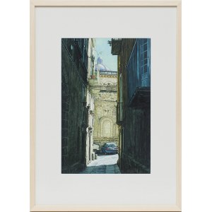 Andrzej Adam Sadowski, Kalabria - Tropea - Uliczka z widokiem na Duomo, 2001