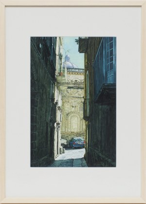 Andrzej Adam Sadowski, Kalabria - Tropea - Uliczka z widokiem na Duomo, 2001