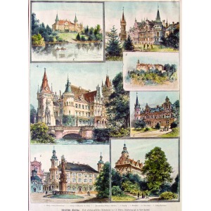 DOLNY ŚLĄSK, Zamki i pałace dolnośląskie w 7 sekcjach: 1) Szalejów Dolny – Schloss Nieder-Schedeldorf; 2) B ...