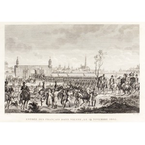 WIEDEŃ, Napoleon wkraczający do Wiednia (14 XI 1805); ryt. Francois Pigeot według Le Compte’a, pochodzi  ...