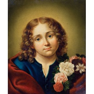 Gläy (wg CARLO DOLCI) C., JEZUS Z WIEŃCEM KWIATÓW, 1852