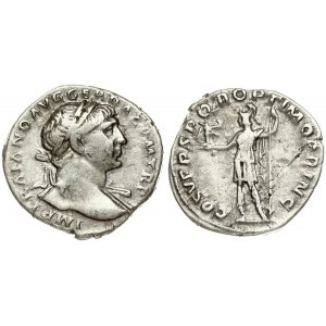 Roman Empire 1 Denarius (98-117) Traianus 98-117. Rome. Obverse: IMP TRAIANO AVG GER DAC P M TR P.  Reverse...