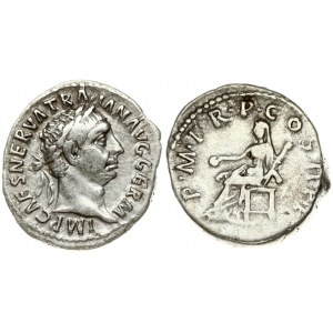 Roman Empire 1 Denarius (98-99) Traianus 98-117. Rome. Obverse: Bust with L. to r. IMP CAES NERVA TRAIAN AVG GERM...