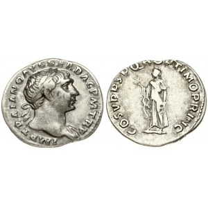 Roman Empire 1 Denarius (98-117) Traianus 98-117. Rome. Obverse:  IMP TRAIANO AVG GER DAC P M TR P. Reverse...