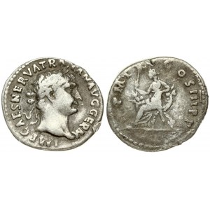 Roman Empire 1 Denarius (101-102) Traianus 98-117. Rome. Obverse: IMP CAES NERVA TRAIAN AVG GERM...