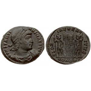 Roman Empire Æ 1 Nummus (330-333 AD) Constantine I (306-337AD). Constantinople (330-333 AD). Obverse...