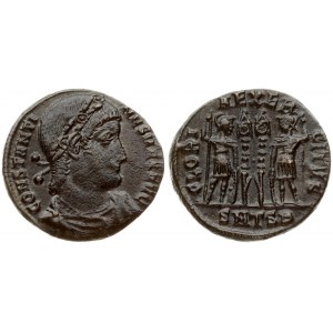 Roman Empire Æ 1 Nummus (330-333 AD) Constantine I (306-337AD). Thessalonica. 330-333 AD. Obverse: CONSTANTINVS MAX AVG...