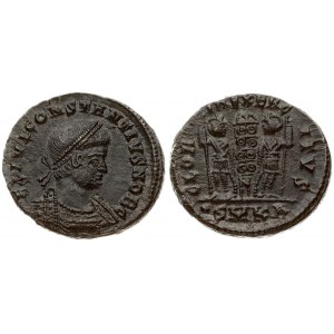 Roman Empire Æ 1 Nummus (337-347 AD) Constantius II (337-361AD). Kyzikos. 337-347 AD. Obverse...