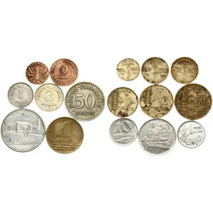 Lithuania 1- 50 Centų & 1 Litas & Estonia 1-3 Marka & 1-50 Senti & 1-2 Krooni & Latvia 10-50 Santimu (1922-1936)...