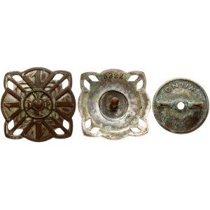 Lithuania Military Badge (1930) Pulk 1 J.Pilsudsk. Number 5322. Brass silvered. Weight approx: 17.97g. Diameter...