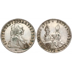 Austria SALZBURG 1 Thaler 1760 MK Sigmund III(1753-1771). Averse: Bust right. Averse Legend: SIGISMUNDUS D G A & P .....