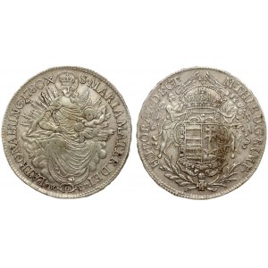 Austria Hungary 1/2 Thaler 1780B SK-PD Maria Theresia(1740-1780). Averse: Angels holding crown above arms. Reverse...