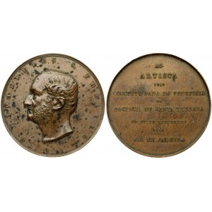 Brazil Medal 1855 Sigismund Thalberg Rio de Janeiro. Sigismund Thalberg Concert Memorial. Obverse...