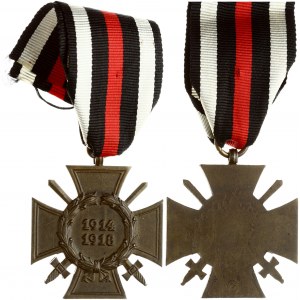 Germany Honour Cross (1914 – 1918). Other known as Hindenburg Cross 1914 – 1918 with makers mark on reverse G...